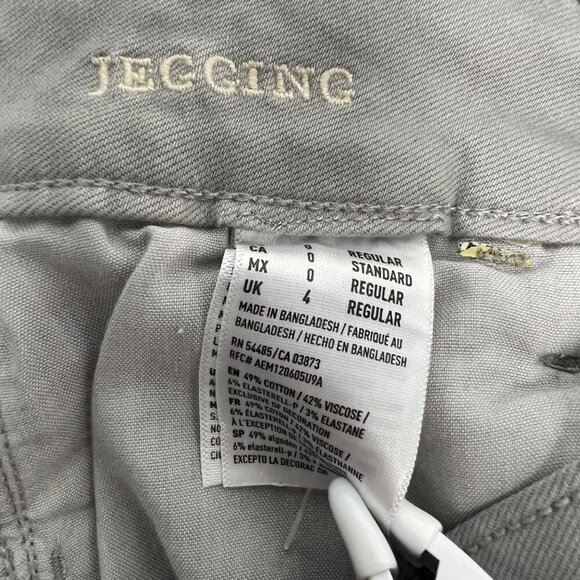 American Eagle Outfitters Women’s Distressed Jeggings Low Rise Gray Size 0 - Picture 8 of 9